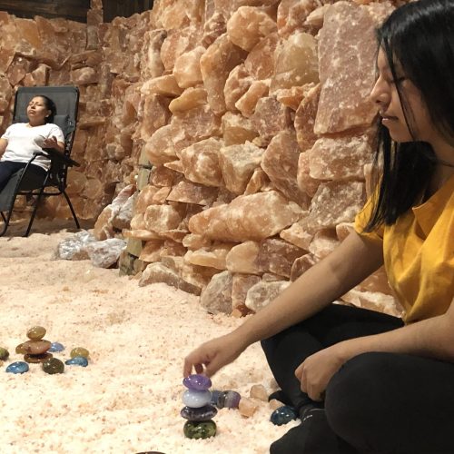 lupe and daughter cave